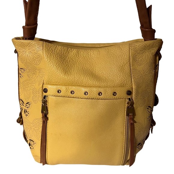 THE SAK COLLECTIVE Handbags - Vintage THE SAK COLLECTIVE Yellow Leather Hobo Shoulder Bag